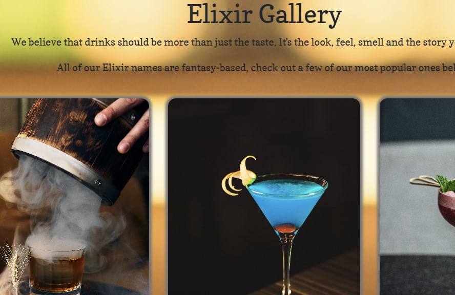 Elixir Lounge Website by S. Pari Nathali